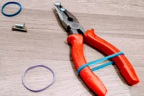 Rubber bands for industrial use tools